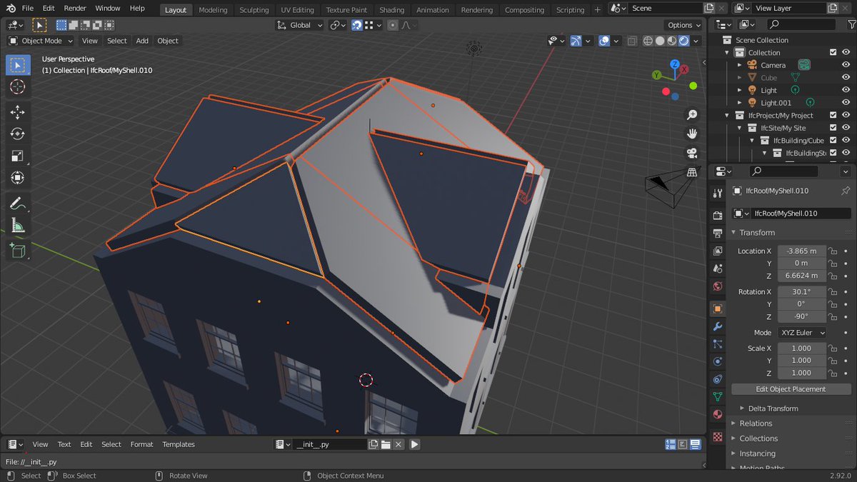 Roofs are now IFC elements, some tidying up to do