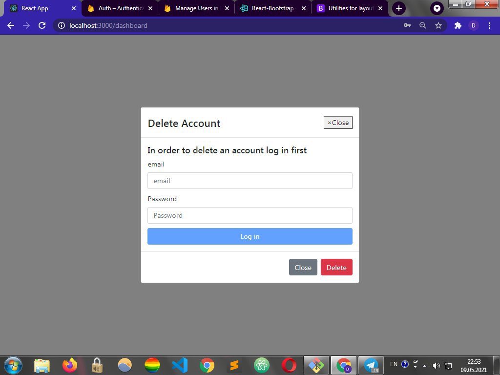 D84-85R2 #100DaysOfCode studied auth authentication, updating user, handling form with formik and yup, router redirects.

#js #javascript #react #code #CodeNewbie #CodeNewbies #coding #webdev