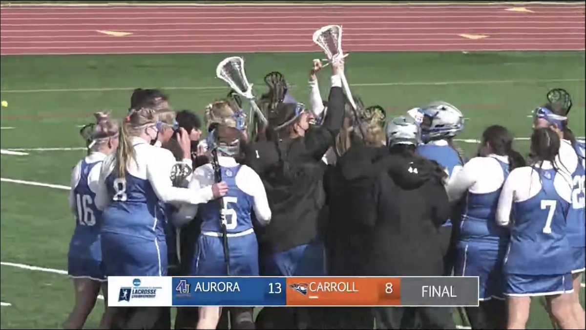 AU_Spartans's tweet photo. WLAX: Spartans WIN!! AU defeats Carroll 13-8 to win the programs first NCAA tournament game #weareoneAU https://t.co/PmvLy51eZ4