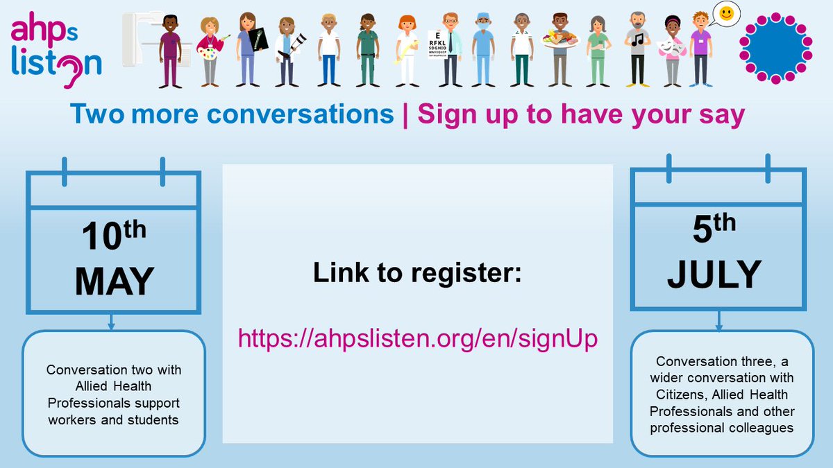‼️OPENS 10 May‼️

Have you registered yet to get involved and help shape the next #AHP strategy for England? 

Details⬇️⬇️   <a href="/WeAHPs/">WeAHPs 💙</a>