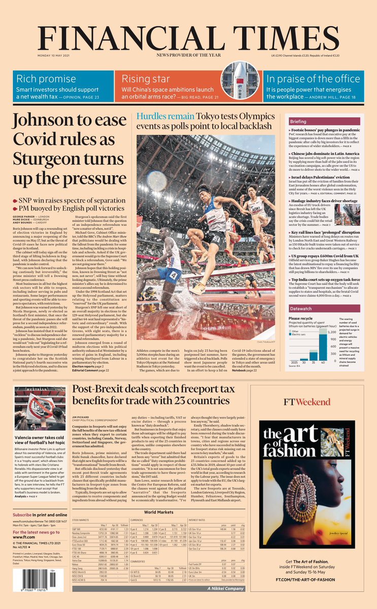 our  @FT front page tonight