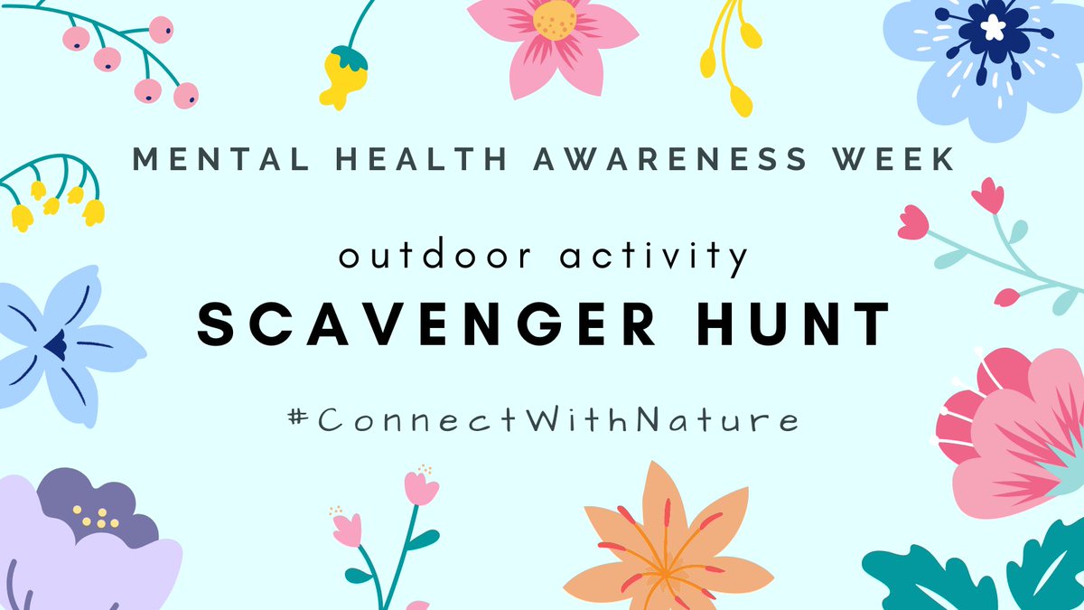 Let's start this nature-connection week with a scavenger hunt! Visit our Facebook page facebook.com/FifeCurnieClubs to find our post with a list of 10 items to find outdoors 🌿#MentalHealthAwarenessWeek #ConnectWithNature