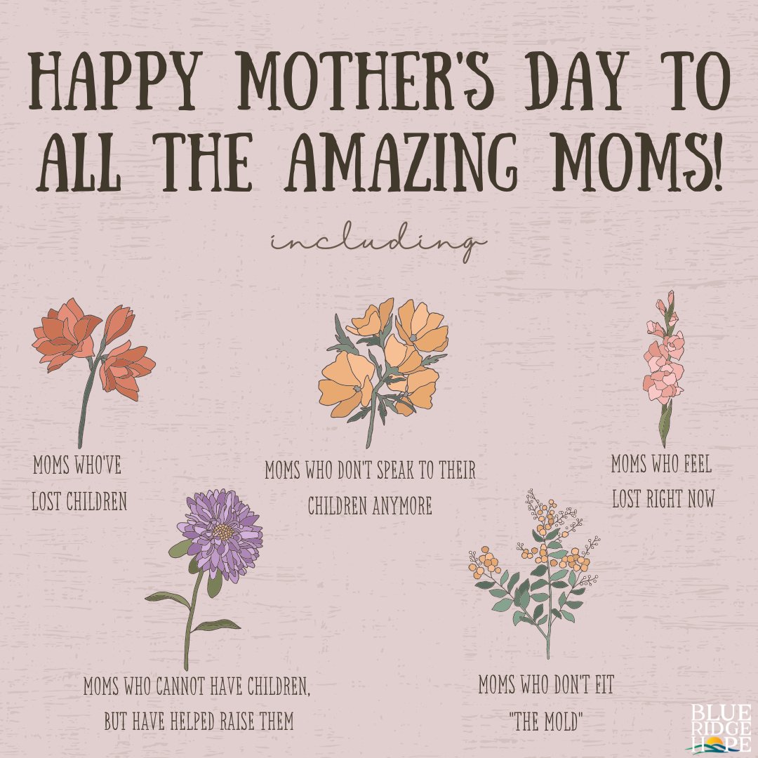 Mother's Day may feel a lot different for you. 🌷We see you and all you do-- Happy Mother's Day to all women who have or are investing their lives in raising a child.