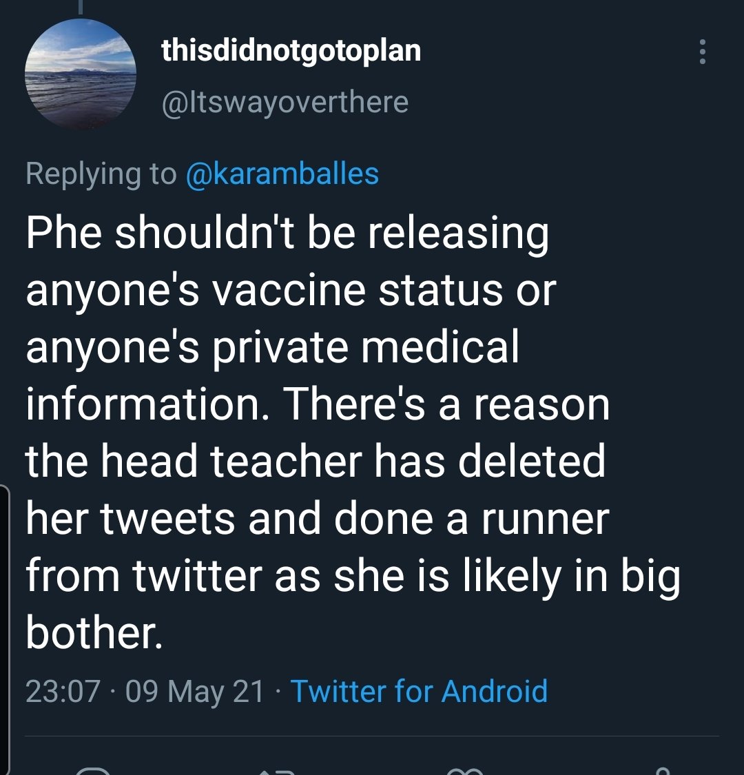 27/ So the head deleted the tweet and locked account, one side see this as victory, sign she was wrong, others say she has been bullied into silence.