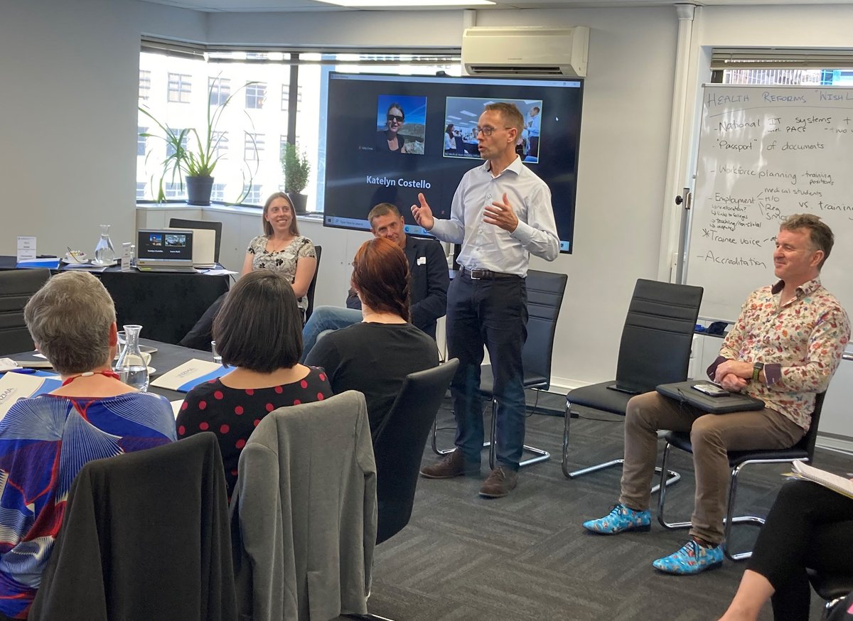 Thank you <a href="/AshBloomfield/">Ashley Bloomfield</a> for your insights and advice at the DiTC Trainee Forum on Saturday! nzma.org.nz/news/dr-ashley…