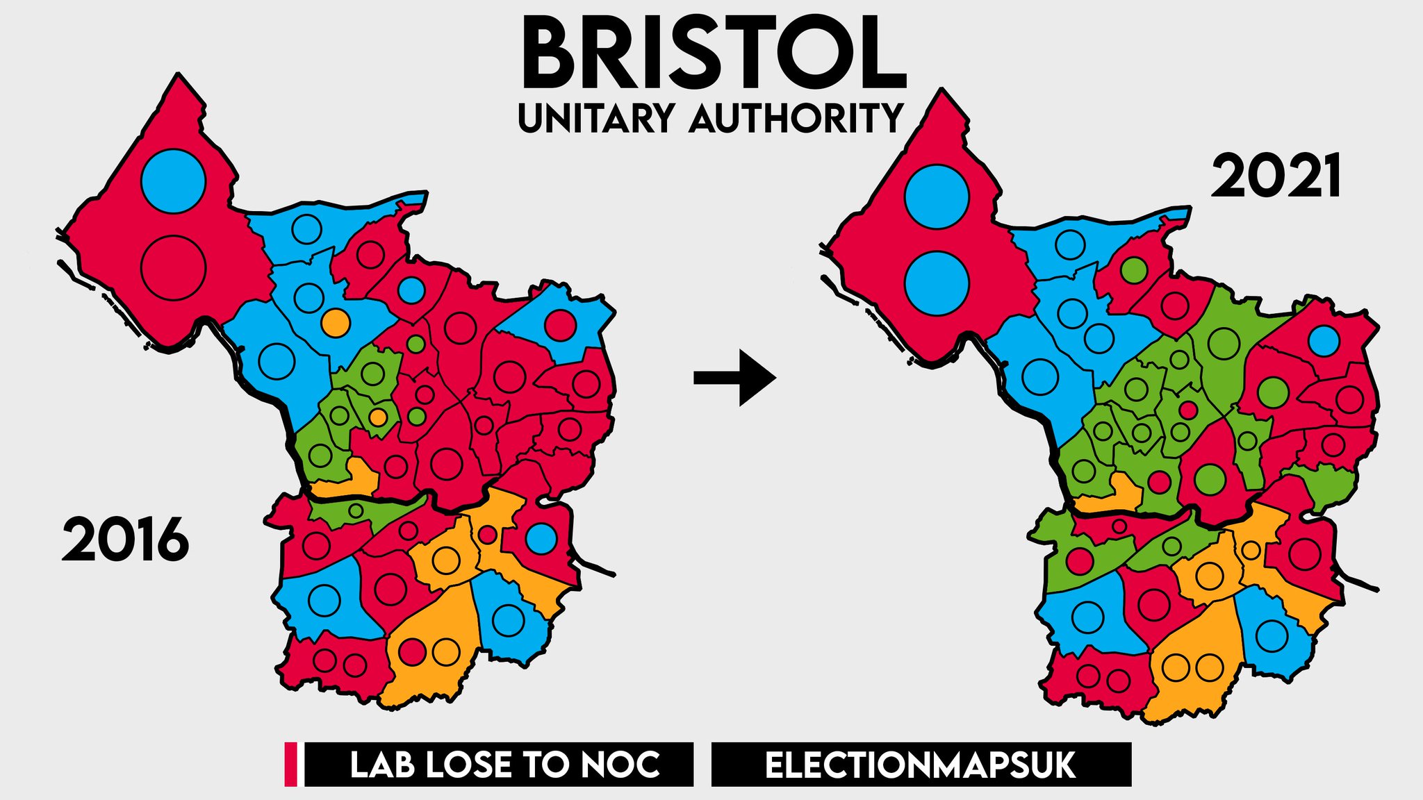 Election Maps UK on Twitter "Bristol Result LE2021NNGRN 24 (+13