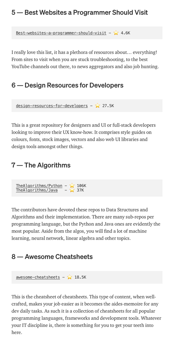 gp_pulipaka's tweet photo. Top 10 GitHub Repos To Bookmark Right Now. #BigData #Analytics #DataScience #AI #MachineLearning #IoT #IIoT #Python #RStats #TensorFlow #Java #JavaScript #ReactJS #GoLang #CloudComputing #Serverless #DataScientist #Linux #Programming #Coding #100DaysofCode
https://t.co/IzbUMaxuhc https://t.co/gYSzgioRA8