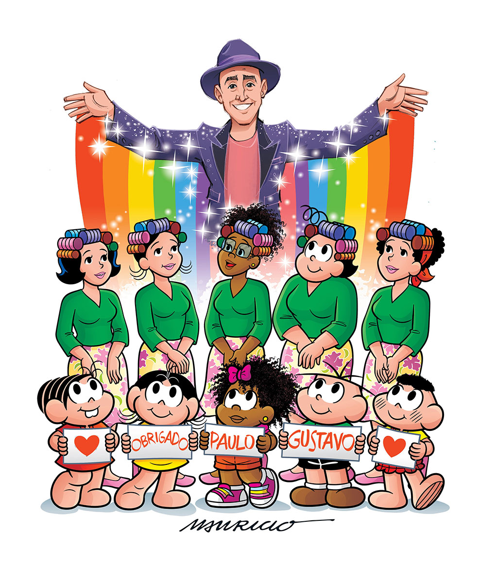 mauriciodesousa's tweet photo. Paulo Gustavo trouxe tantas cores para nossas vidas. Descanse em paz, querido amigo. Você é eterno. https://t.co/k3VxwsfiRb