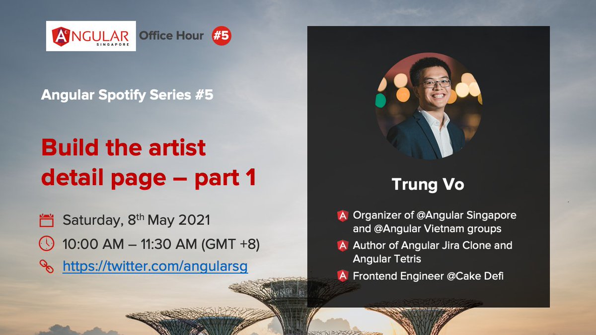 angularsg's tweet image. Happy weekend everyone, after taking one week break. We will continue building the artist detail page on #angularspotify live stream today
Join us in about an hour ๐ youtu.be/fNhdd-O5c9c
For anyone who missed the @AngularAir episode ๐ youtu.be/uPB0KHKlrU8