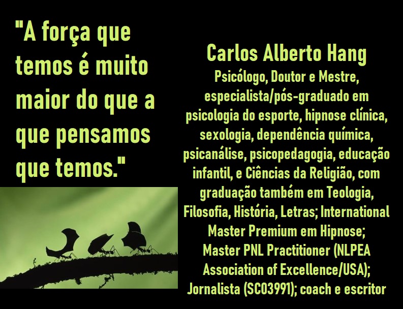 Hangjornalista's tweet image. Falta-nos consciência do poder que temos, seja ele físico, seja ele mental. (conteúdo trabalhado em minha palestra PNL &amp;amp; HIPNOSE: FERRAMENTAS DE OTIMIZAÇÃO E REPROGRAMAÇÃO MENTAL)
#opoderdamente #HANGopoderdamente #hanghipnotista #hipnose #hipnoseclinica