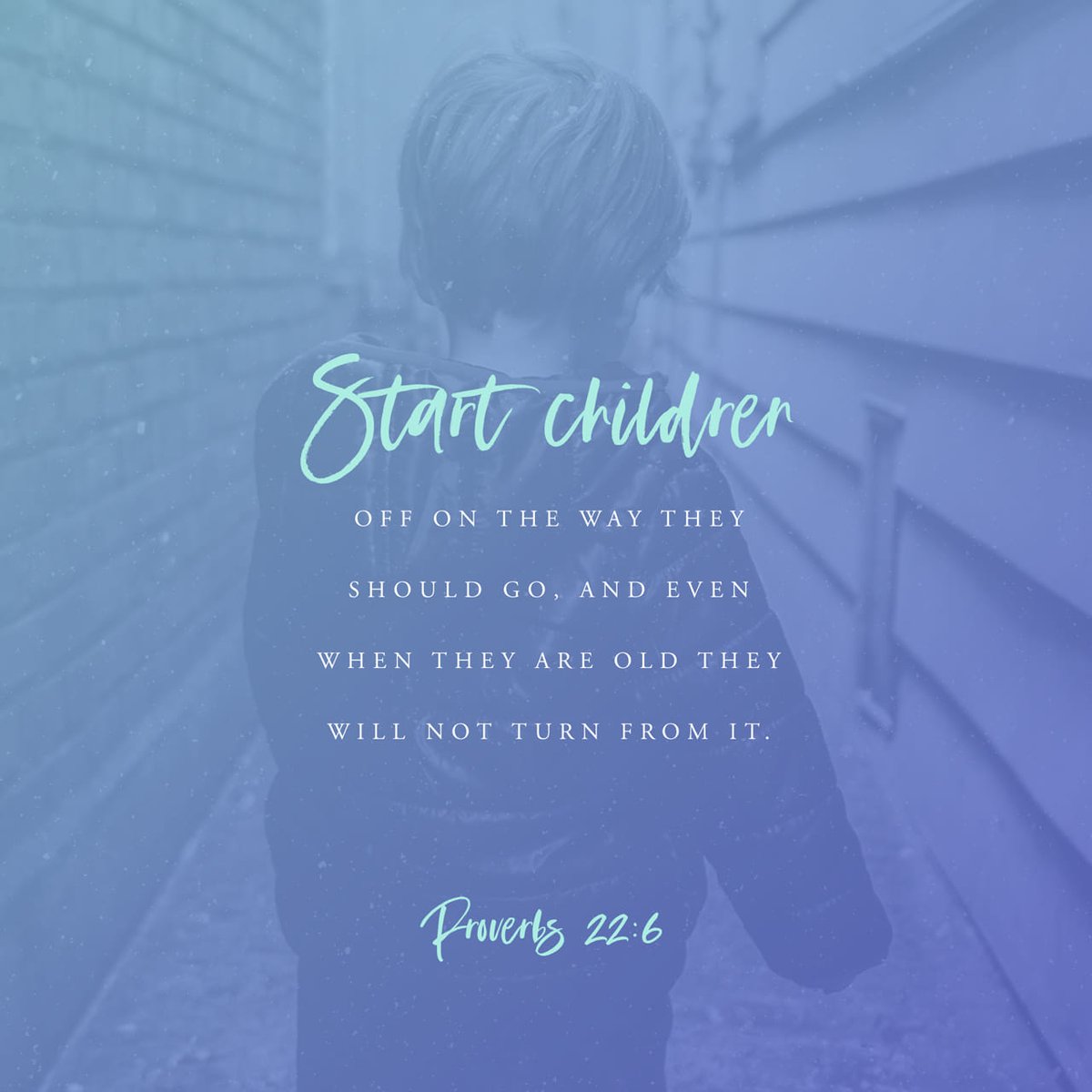 TheGodlyWisdom's tweet photo. Daily Verse - Proverbs 22:6 https://t.co/uNOeSGBAeL