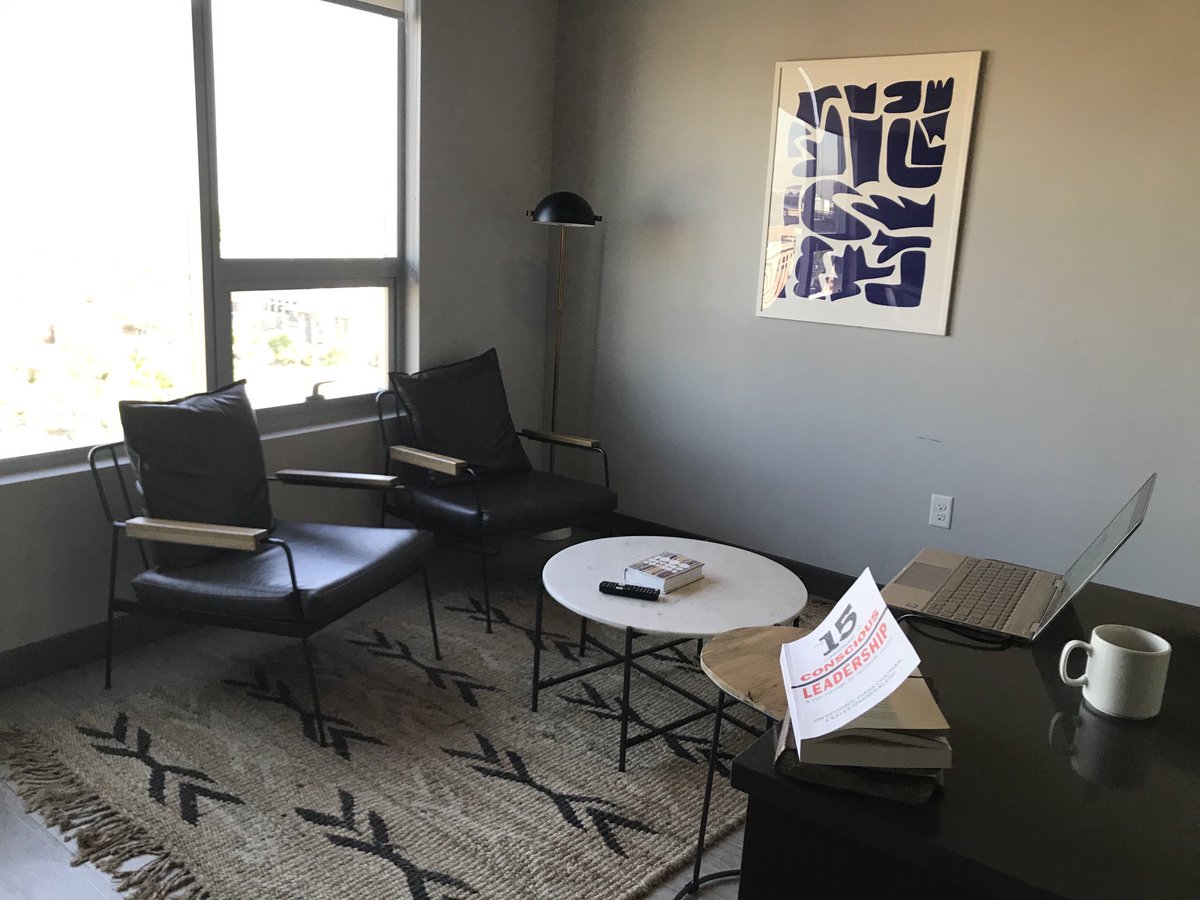sheilaestaniel's tweet photo. Turning the page and strategic planning what’s next. Love this question from The 15 Commitments of Conscious Leadership: “If there were no obstacles, what would u be doing w/ ur creative energy?” Thx for the wonderful stay @SonderStays #downtownphoenix #lifevisioning https://t.co/sWnQ9FosPZ