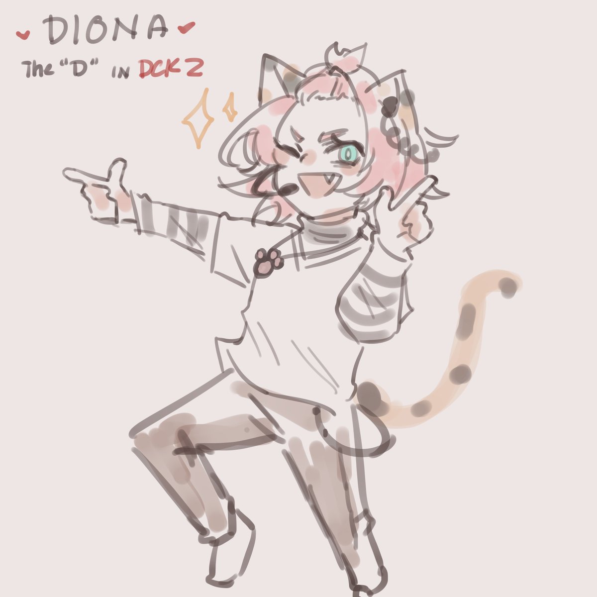 diona (genshin impact) tail animal ears solo 1girl one eye closed cat tail cat ears  illustration images
