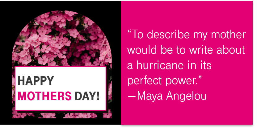 POWER.Power to push forward or to ask for help and power to know when you just need a minute to yourself!🤪 As #MothersDay approaches I stand in awe of every Mom out there. Fellow Magenta Moms, shout out to you for balancing it all ! I know it's not always easy! Enjoy YOUR day!❤️