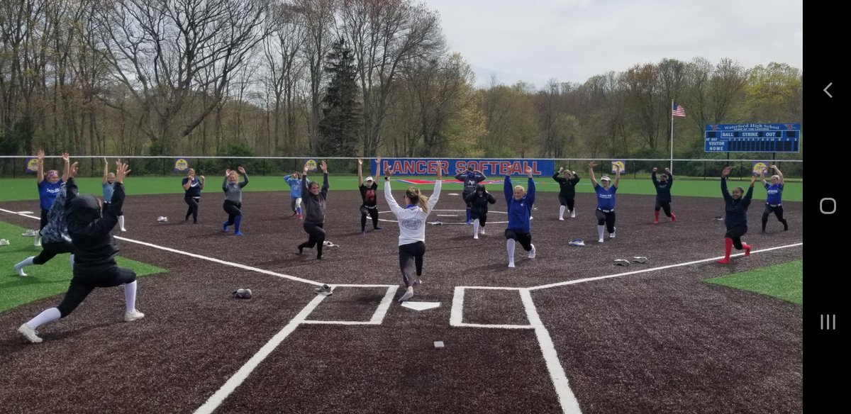 WTFDLANCERSOFT1's tweet photo. Nothing like 30 min of Yoga (Thanks Coach Livingston) before a long BP session, capped off w some pizza!
#doubleheaderready
#DominateTheDay
@lancer_sports1
@GoECCAthletics
@GameTimeCT https://t.co/nMc8Dq6cxO