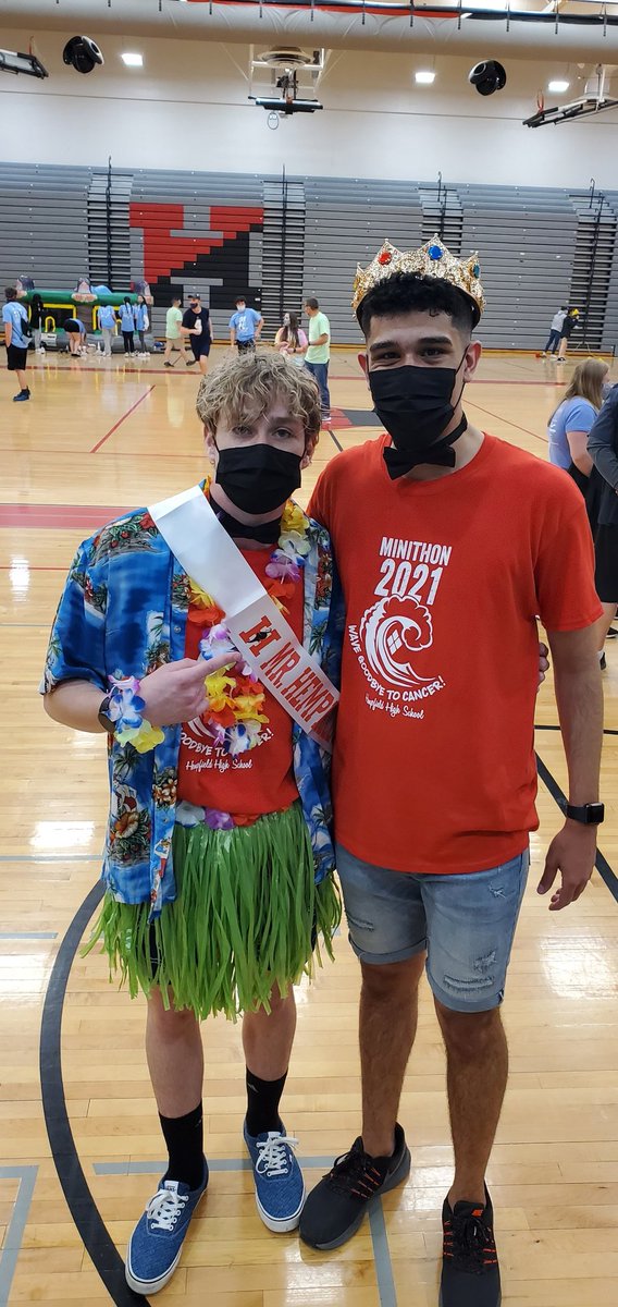 HHSMiniThon22's tweet photo. Congratulations to our Mr. Hempfield candidates for raising $7,925 total between the six of them. When it came down to it, for the first time in Hempfield MiniTHON history, we had a tie for first place! CONRLGRATULATIONS to Norberto Rodriguez and Xander Hughes!! @hempfield https://t.co/Aot03bMdXi