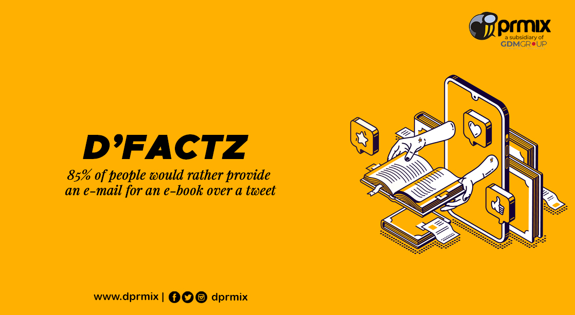 DPrmix's tweet photo. Did you know that 85% of people would rather provide an e-mail for an e-book over a tweet?

#digitalmarketing #marketing #socialmediamarketing #socialmedia #business #marketingdigital #branding #seo #instagram #onlinemarketing #advertising #digital #entrepreneur #contentmarketing https://t.co/OT3ME7o5H4