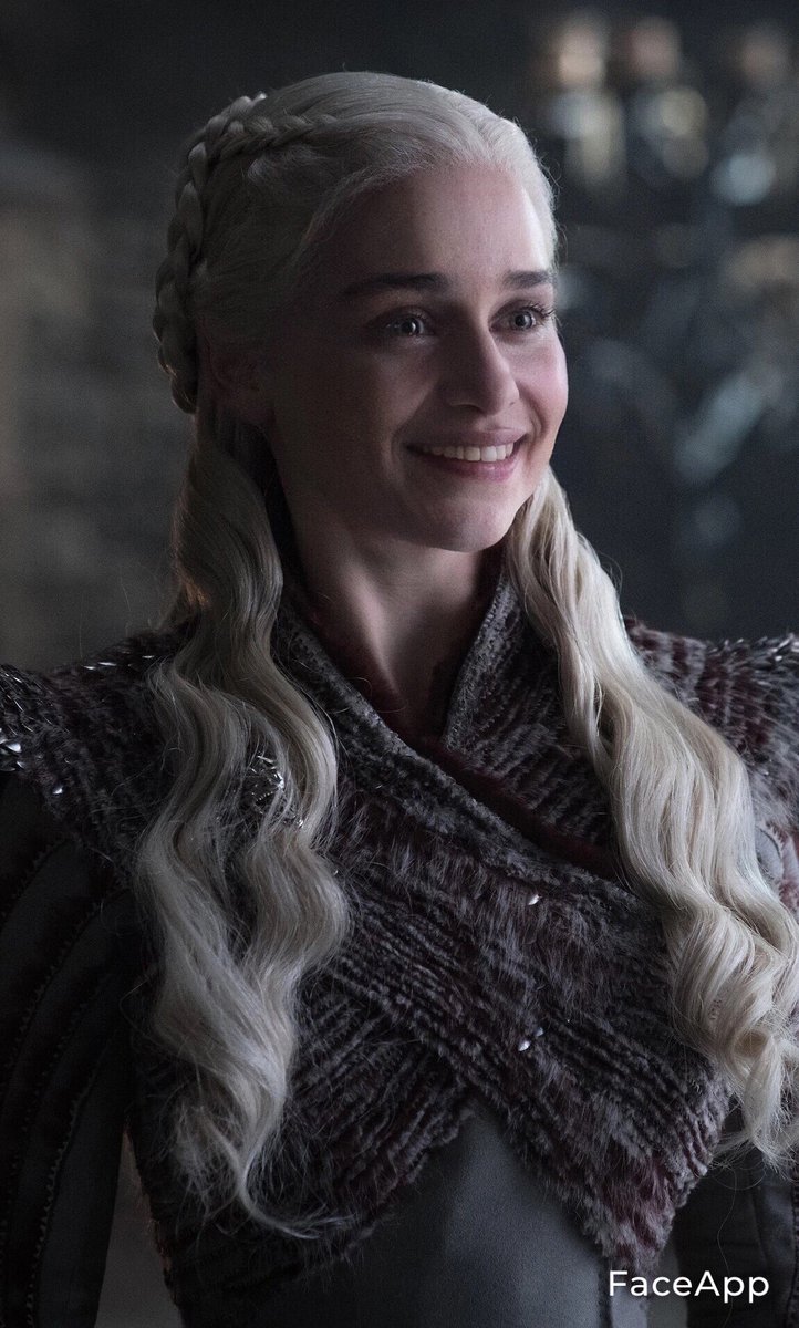 thread of game of thrones characters smiling using faceapp