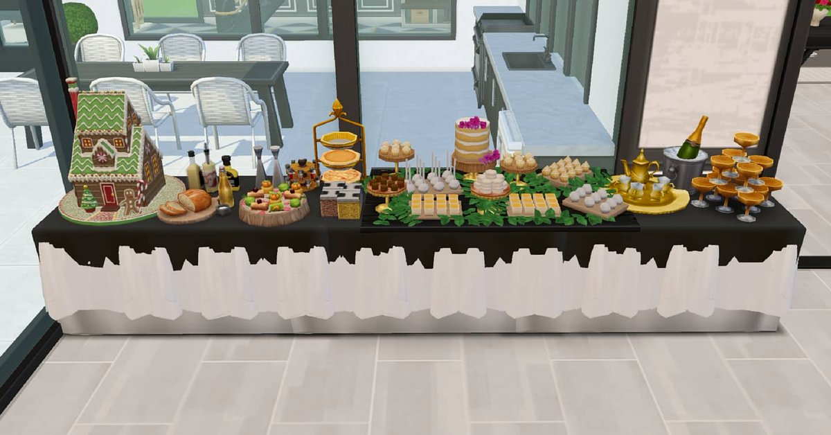 minimoo_TS's tweet photo. My new buffet 🥙🥧🍰🥯🍩🥪🥞🍾🥂☕ I wish we have some spicy food 🌶️ @thesimsmobile but mostly are breads 😩 It's only for breakfast 😂 #thesims #thesimsmobile #thesimsmobileindonesia #simslover #sims #simsworld #simsbuffet #simsfood #simsfooddiary #buffet #balibuffet #ilovefood https://t.co/9etauL2TDY