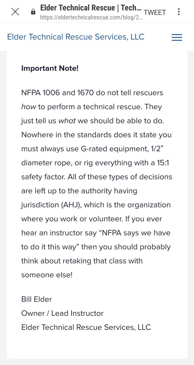 WhistleblowerTJ's tweet image. Don't get hung up on the technical details. If you haven't completed #NFPA1001, you have no business doing #NFPA1006 #NFPA1670. 

Agreed?
@jonpeggOFMEM @firechieftim ✌
#SafeTrainingNow