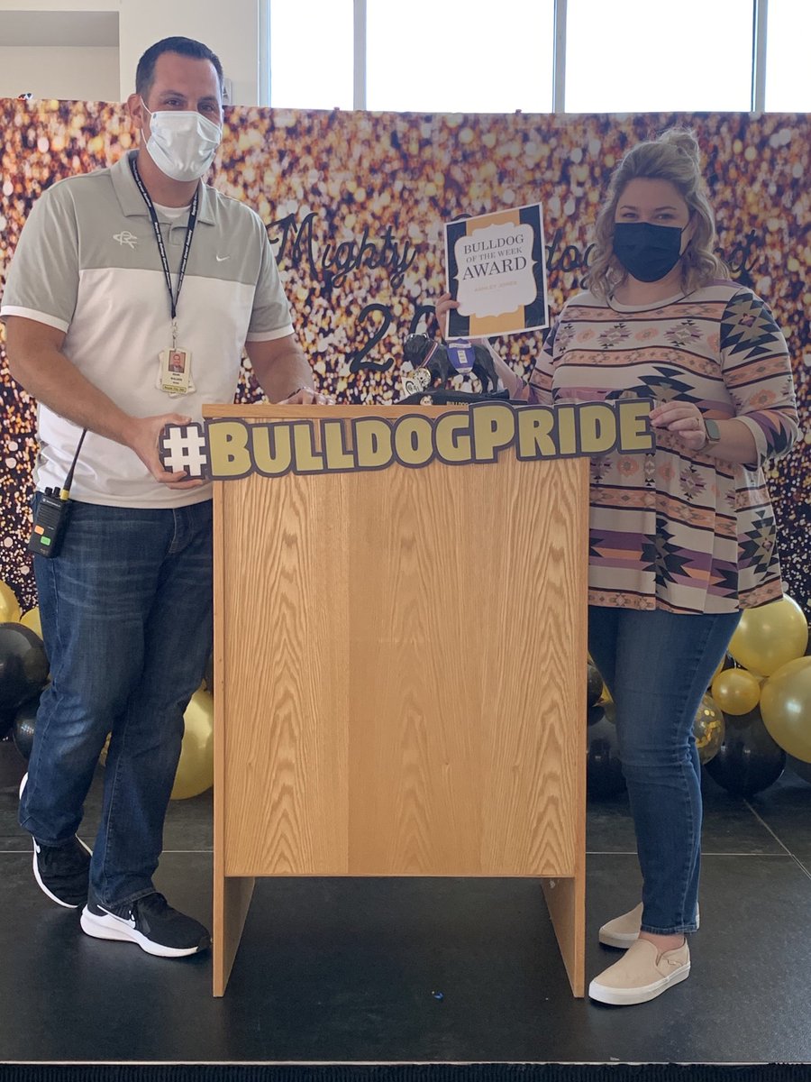 RoyseCityHS's tweet photo. Congratulations to Mrs. Ashley Jones for being selected as this week’s Bulldog of the Week!! https://t.co/M2Kte1Bvna