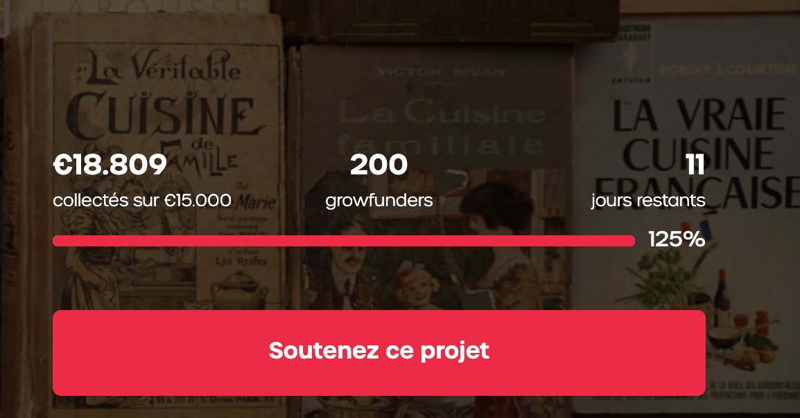 Vous êtes déjà 200 a avoir participé à notre crowdfunding pour la bibliothèque du #PRHAlim. C'est incroyable!!! 
growfunding.be/fr/projects/pr…