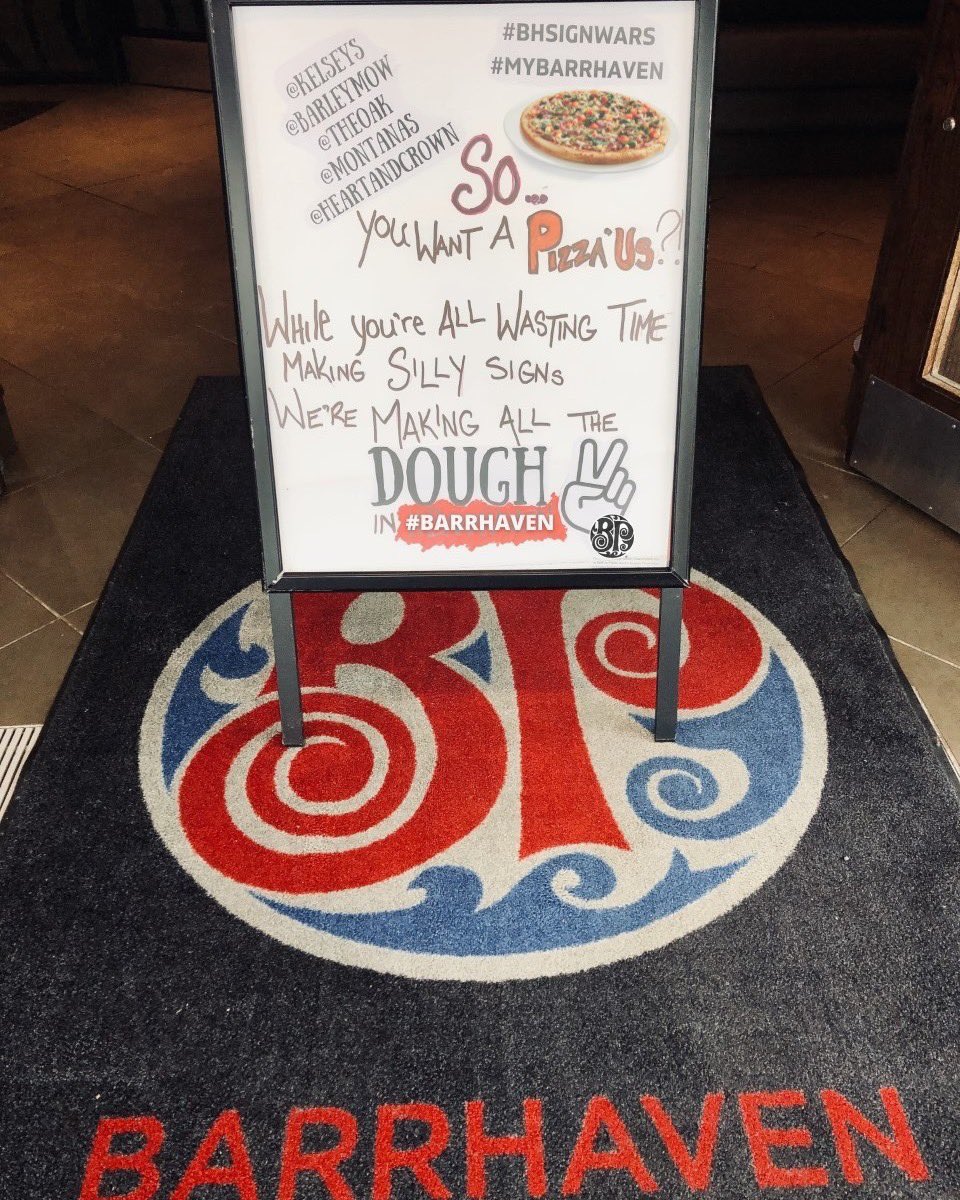 Boston Pizza Barrhaven (@bp_barrhaven) on Twitter photo #BHsignwars #BHsignwars
