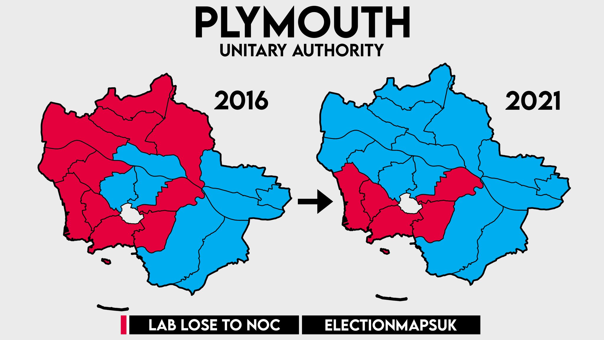 Election Maps UK on Twitter "Plymouth Result LE2021 CON 14 (+6) LAB