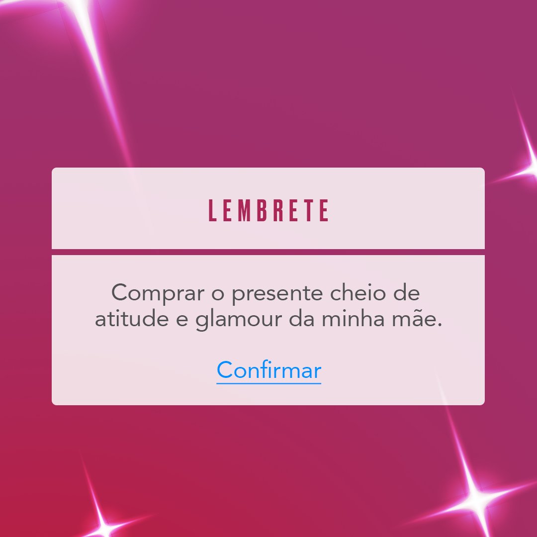 chillibeans's tweet photo. Já comprou o presente da sua mãe? Falta pouco, hein. 🥰
Presentes cheios de atitude e glamour é na Chilli Beans. 💅
#DiaDasMães #ChilliBeans #PresenteIdeal #AtitudeEGlamour https://t.co/fyyvl7Xf9G