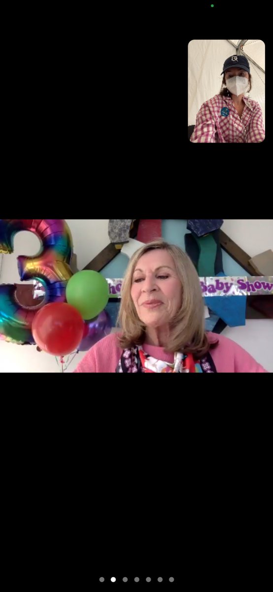 TheAnthology's tweet photo. Attending a Zoom baby shower from a covid vaccination tent is the most 2021 thing I’ve ever done https://t.co/6HpIdoUEmv