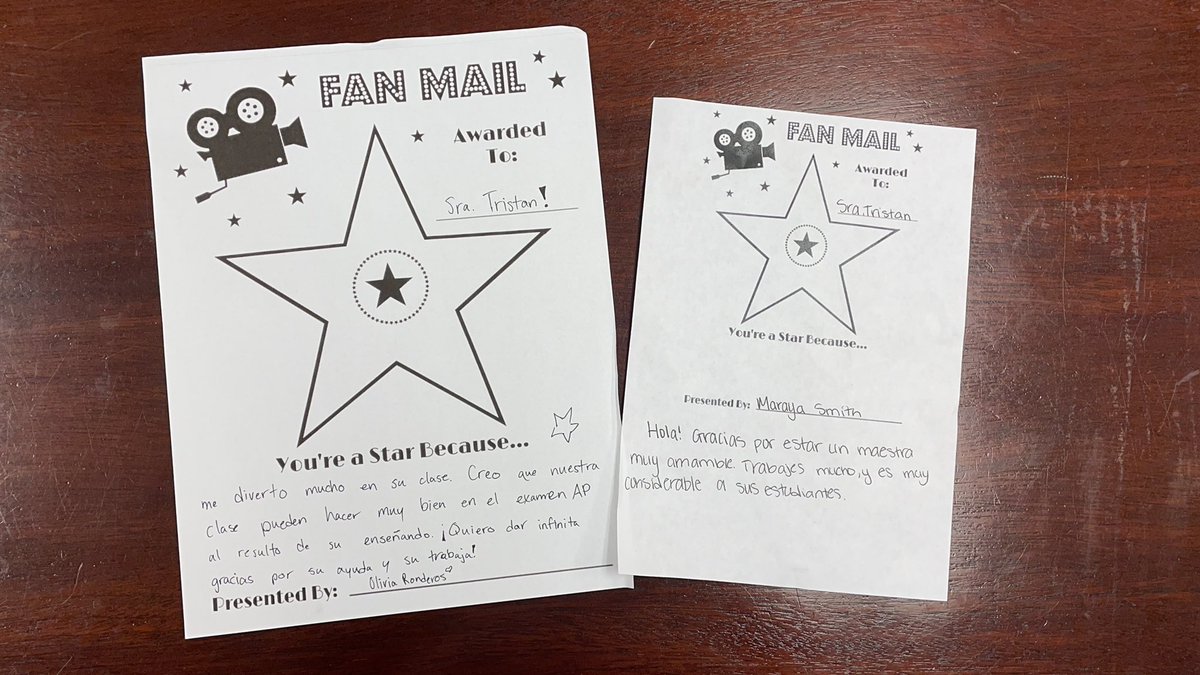 WL_Spanish's tweet photo. No words to say how I feel to be appreciated by my students. Thank you ❤️! #ACPride #TeacherAppreciationWeek https://t.co/euy6dR8d6S