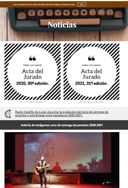 Ya en nuestra web las Actas del Jurado del Premio Landero 2020 y 2021, galería de imágenes y el programa de <a href="/CastilloRadio/">Radio Castillo de Luna</a> grabado esta mañana, con entrevistas a los ganadores. Gracias a todos los que han hecho posible este magnífico día. sites.google.com/educarex.es/co…