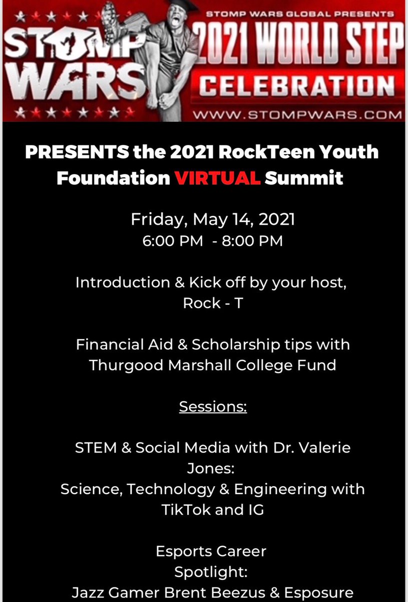 UCrossroads's tweet photo. @STOMPWARS #VirtualYouthSummit Register! @dallasschools @fwisd @GPCollegeReady @ArlingtonISD @desotoisdengage @DuncanvilleISD @cedarhillisd @RichardsonISD @UTYEC_Dallas @utagocenters https://t.co/Acc0P0xosf