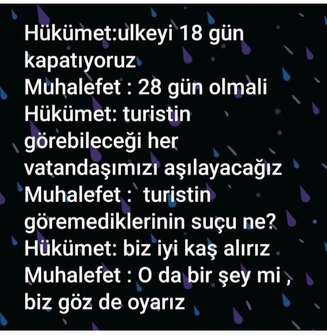 Muhalefet ondan beter

Hükümet 
ben iyi kaş alırım diyor
Muhalefet 
O da birşey mi? Biz Üstüne güzü de oyarız diyor
😀