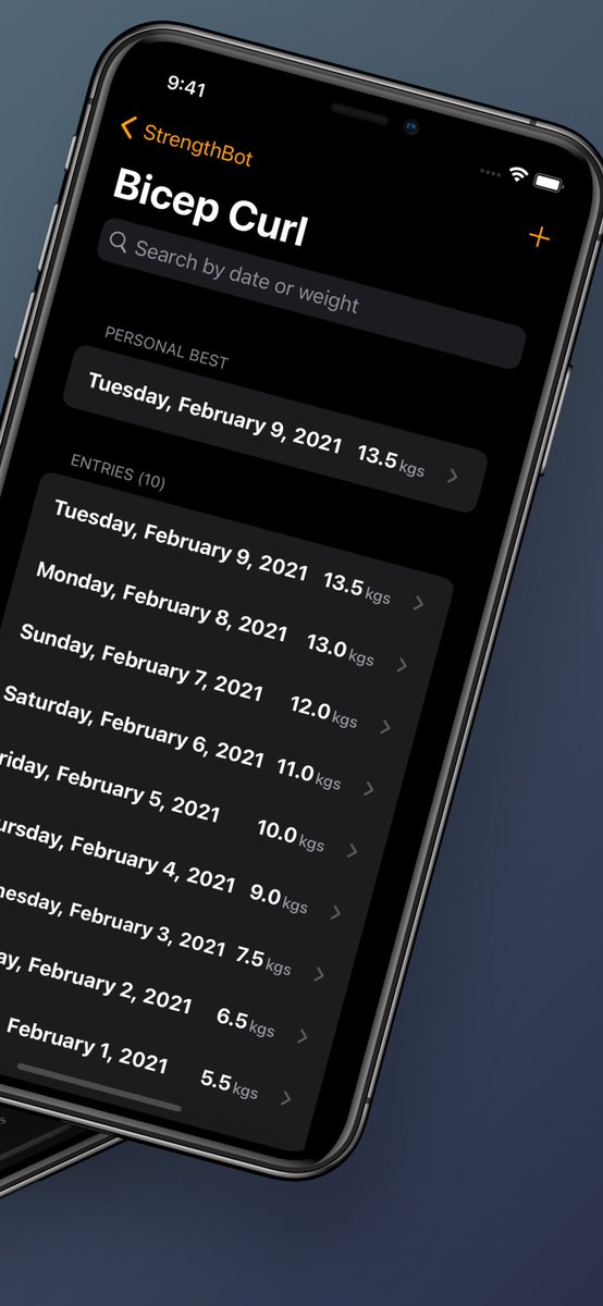 Taher_Dev's tweet photo. @stroughtonsmith I am also working on StrengthBot, a very simple app to keep track of your workout progress. https://t.co/rxXFAb8sGm