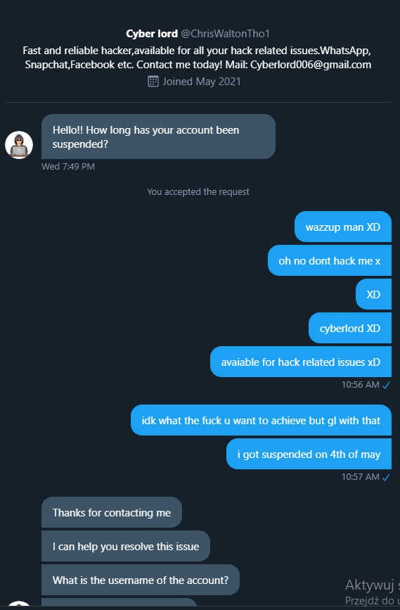 Yellowshark7's tweet photo. i have literally no idea how these scammers are trained to try to scam an 18yo. like dude, its shitty what you doing but at least do it right https://t.co/9TXeqYEMig