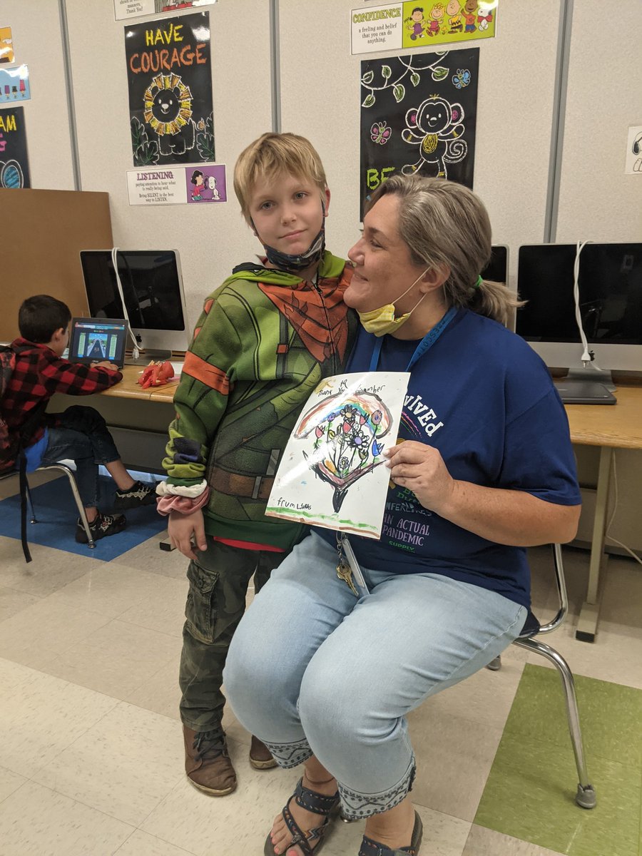 ajtatum5's tweet photo. This precious student made my day today with an early Mother's Day gift. His Mom is gone and I was honored to accept his gift!
#MsAmbersKids
@PSES_Pups https://t.co/RkbPJweL2A