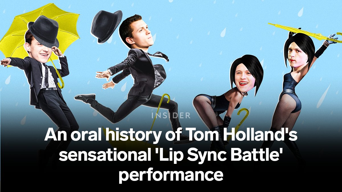 The modern world can be divided into two distinct eras: before  @TomHolland1996 performed "Umbrella" on "Lip Sync Battle," and after.Almost everyone knows the performance that amounts to two minutes and 10 seconds of perfection in every sense of the word. https://www.insider.com/tom-holland-zendaya-lip-sync-battle-umbrella-oral-history-2021-5