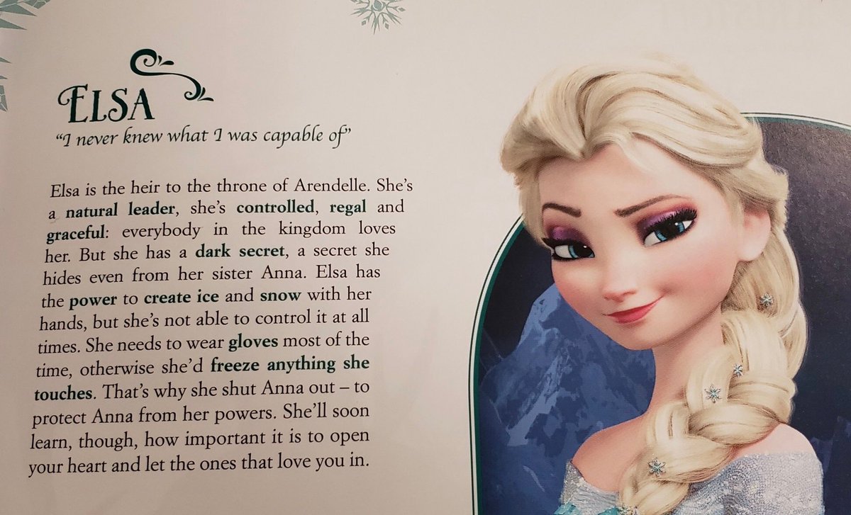 Kito991's tweet photo. "Anna is more fitting/meant for the role of Queen!" Let's see how true that is

1-Natural leader-Elsa

2- Natural leader-Elsa. Naturally adventurous-Anna

3- Natural leader- Elsa

4-Natural leader-Elsa

I don't see Anna here, yet she is "meant to be Queen"
#BringElsaHome #Frozen2 https://t.co/1jJnpsdnHt