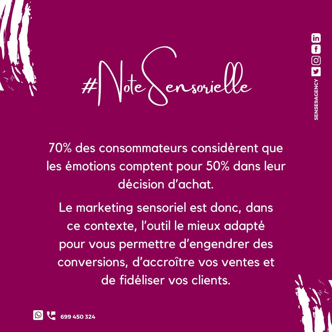 Sense9agency's tweet photo. À 2 semaines de la grande finale de la LDC, découvrez comment accroître vos ventes et fidéliser votre clientèle grâce au marketing Sensoriel 😘

#Notesensorielle #Sensoriellement_votre #Sense9 #MarketingAgency #MarketingSensoriel #Marketing #MarketingTips https://t.co/rTS2iLeJDk