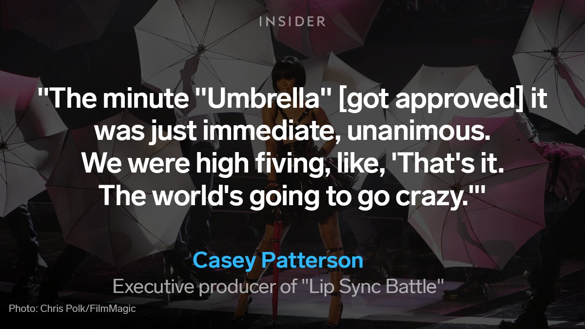 Once the show decided on "Umbrella," it wasn't certain that they could get the rights, but when it did they rejoiced. https://www.insider.com/tom-holland-zendaya-lip-sync-battle-umbrella-oral-history-2021-5