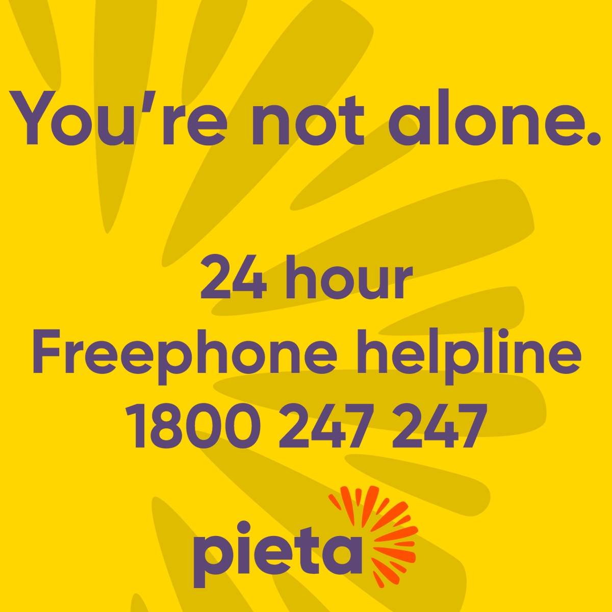 PietaHouse's tweet photo. Thank you to Sandy Ellis for being so open about her mother. There's someone willing to help you, no matter what. We need to break the stigma of suicide. If you are worried about someone you love or have been bereaved by suicide, Pieta is here for you #DIL2021 https://t.co/YSmQluL4fe