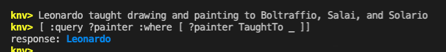 kneaver's tweet photo. Playing with Datalog syntax emulated on @kneaver using builtin resolution engine. 

Sounds good but should test on a native system to compare. https://t.co/y8uI16MdAR