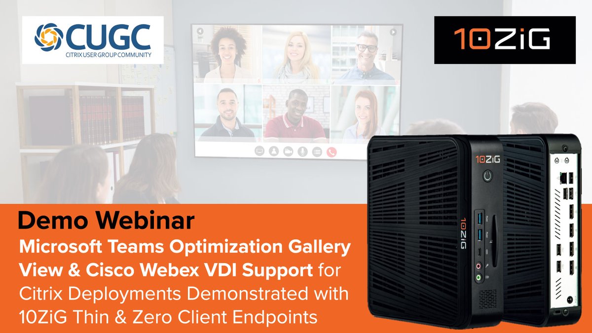 10ZiGTechnology's tweet photo. #10ZiG CTO @Kevin_Greenway presents new hot topic developments benefitting #CitrixDeployments in this “can’t-miss” demonstration webinar… and of course, we have a $150 #AmazonGiftCard to give away! @myCUGC Register here > https://t.co/Xq8rvPENwI #CitrixWorkspaceApp #Citrix https://t.co/CUDdLu9xUX