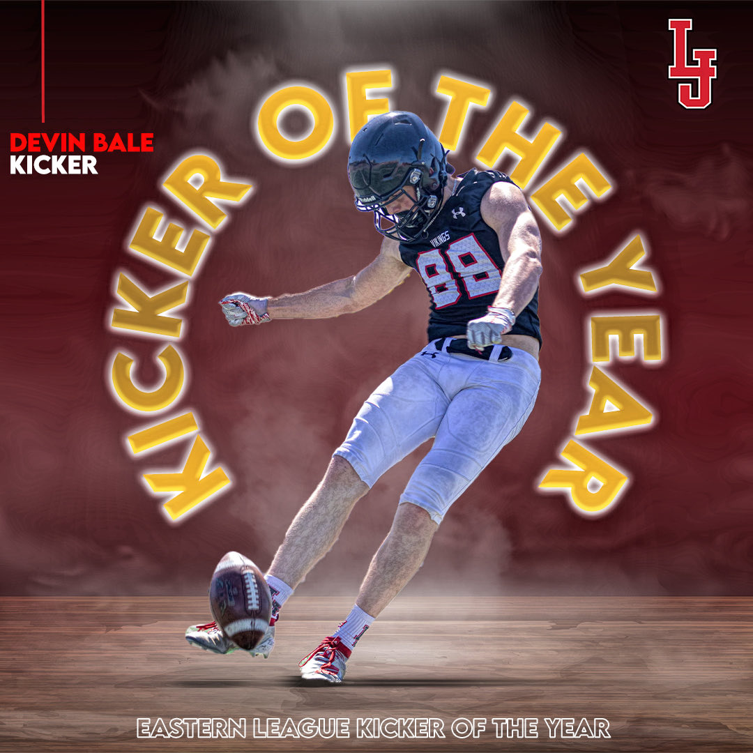 Tyler Roach (@coachroachlj) on Twitter photo Big Congrats to our guys on being named Eastern League Players of the Year! Well deserving honors & a testament to the Teams success this spring! Clean 🧹
Offensive POY: <a href="/DiegoSolis1234/">Diego Solis</a>
Defensive POY: <a href="/Maxg_Smith8/">Max Smith</a>
Specialist POY: <a href="/DevinBale1/">Devin Bale</a>
🖥️ <a href="/EV4Graphics/">Coach KIKI - EV4Graphics</a>
📸 <a href="/DavidFrerker/">David Frerker</a> Big Congrats to our guys on being named Eastern League Players of the Year! Well deserving honors & a testament to the Teams success this spring! Clean 🧹
Offensive POY: <a href="/DiegoSolis1234/">Diego Solis</a>
Defensive POY: <a href="/Maxg_Smith8/">Max Smith</a>
Specialist POY: <a href="/DevinBale1/">Devin Bale</a>
🖥️ <a href="/EV4Graphics/">Coach KIKI - EV4Graphics</a>
📸 <a href="/DavidFrerker/">David Frerker</a>