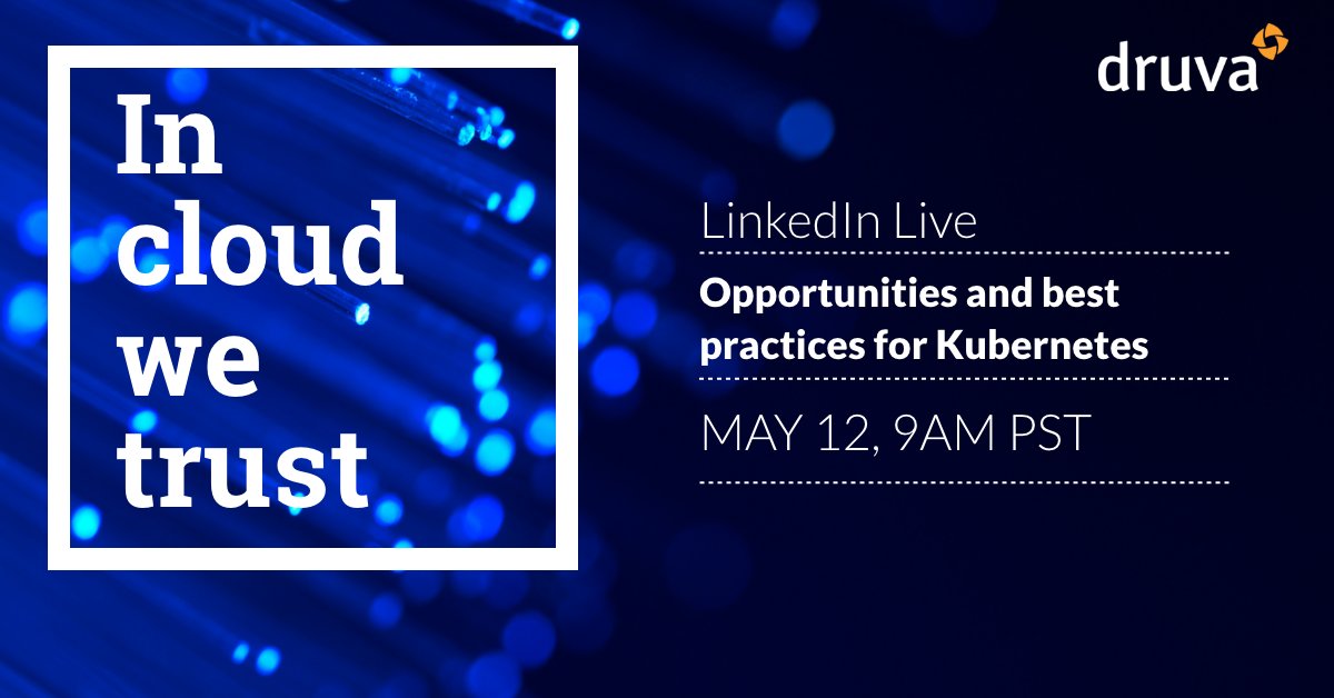 druvainc's tweet photo. Join us live Wednesday on our LinkedIn page for an episode of #InCloudWeTrust, where CTO Stephen Manley and SHI's CTO, Russ Cantwell, break down challenges and best practices for #Kubernetes backup. https://t.co/gm5HzM4bVz