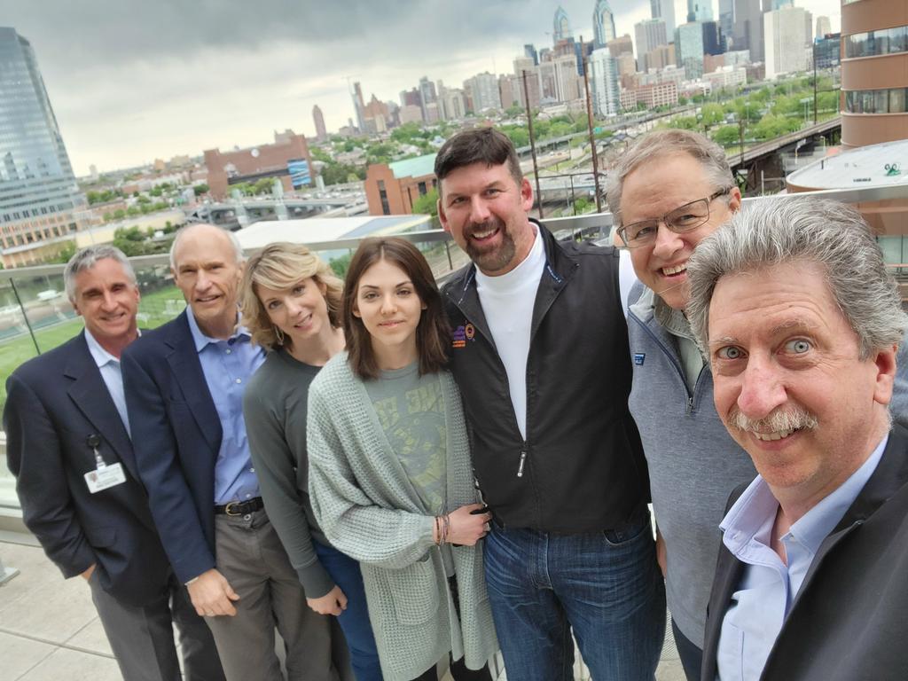 #CARTCell Team with CAR T Cellebrity Emily Whitehead w parents Tom and Kari <a href="/EWhiteheadFdn/">Emily Whitehead Foundation</a> <a href="/PennMedicine/">Penn Medicine</a> <a href="/PennCancer/">Penn Medicine - Abramson Cancer Center</a> <a href="/CHOPCancerCntr/">Cancer Center @ CHOP</a> <a href="/ChildrensPhila/">Children's Hospital</a>