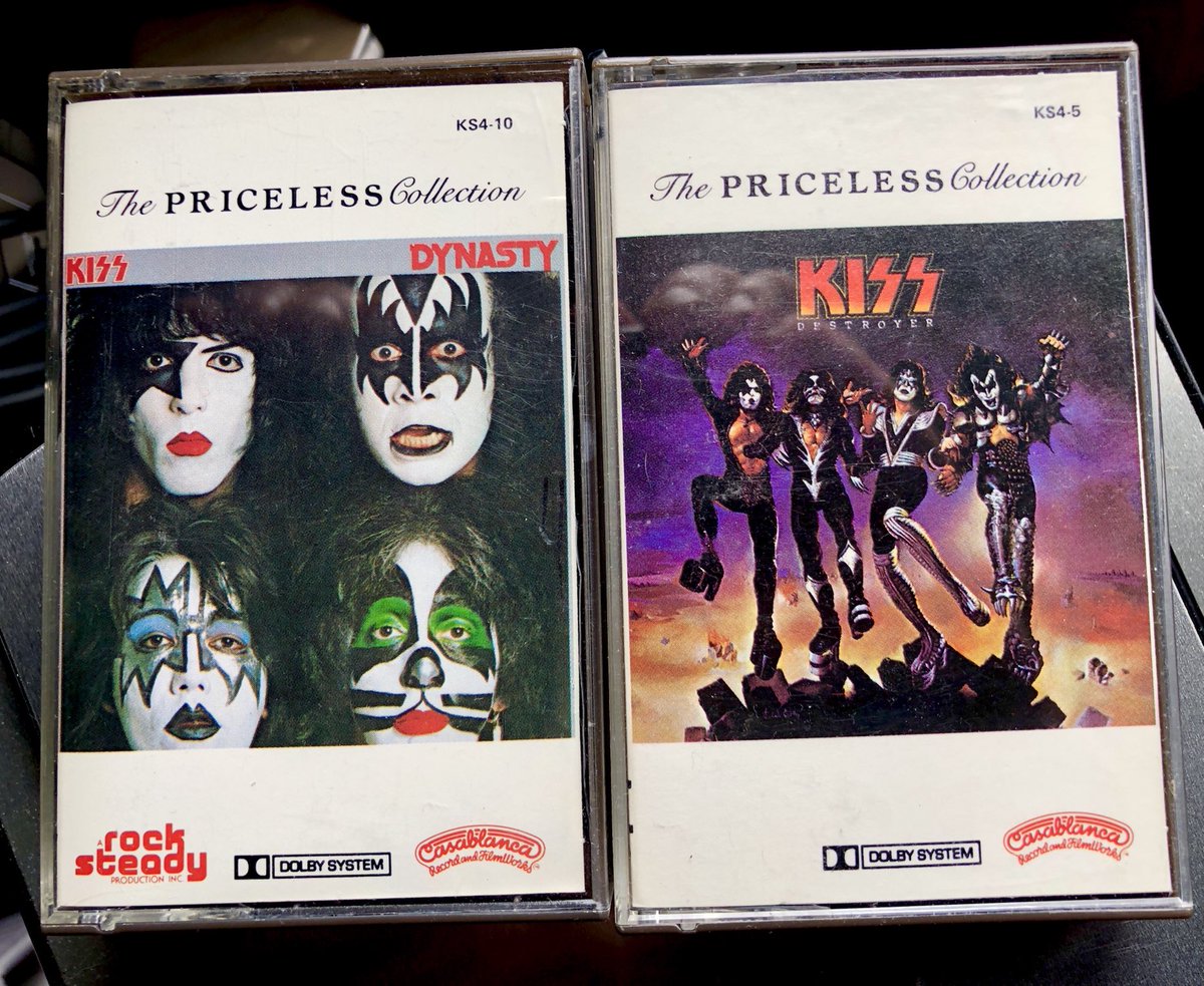 #kiss #dynasty (1979) or #destroyer (1976)? I choose Destroyer by a lot. #70smetal #70shardrock #cassette #hardrock #rock