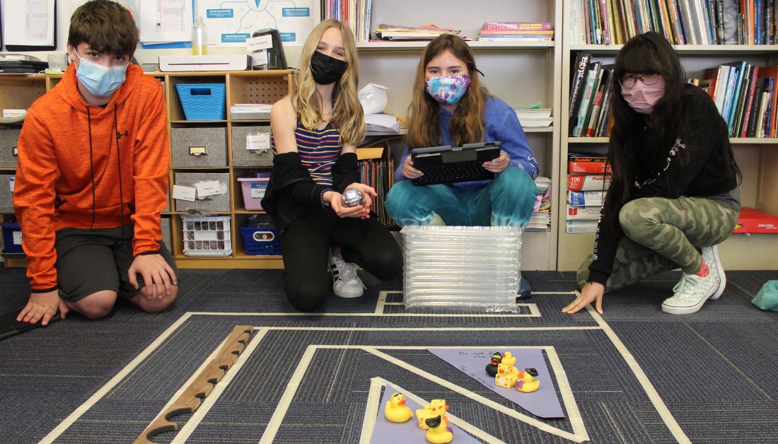 KLSchools's tweet photo. Welcome to the 6th grade @Sphero Robot Competition! The programmable round robots are an engaging new way to teach coding. “Those who are fairly new to coding get more comfortable w/ it & others w/ more experience wk @JavaScript,” said tech teacher @mdaleysavo
#KLActiveLearning https://t.co/NDuxchzwpD
