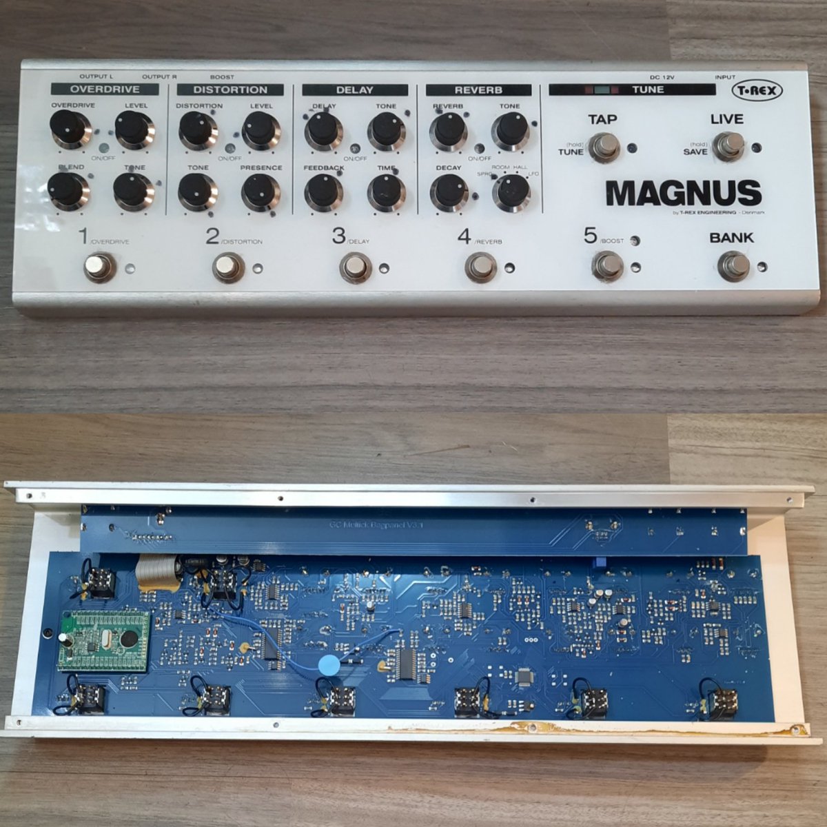 GuitarShopDelft's tweet photo. Aanpassen van het volume van de level potmeters van de distortion en overdrive van de T-rex Magnus.

@Trex_Company #trexmagnus #effects #effectspedal #guitarplayer #guitarist https://t.co/MXhFNPTqQF